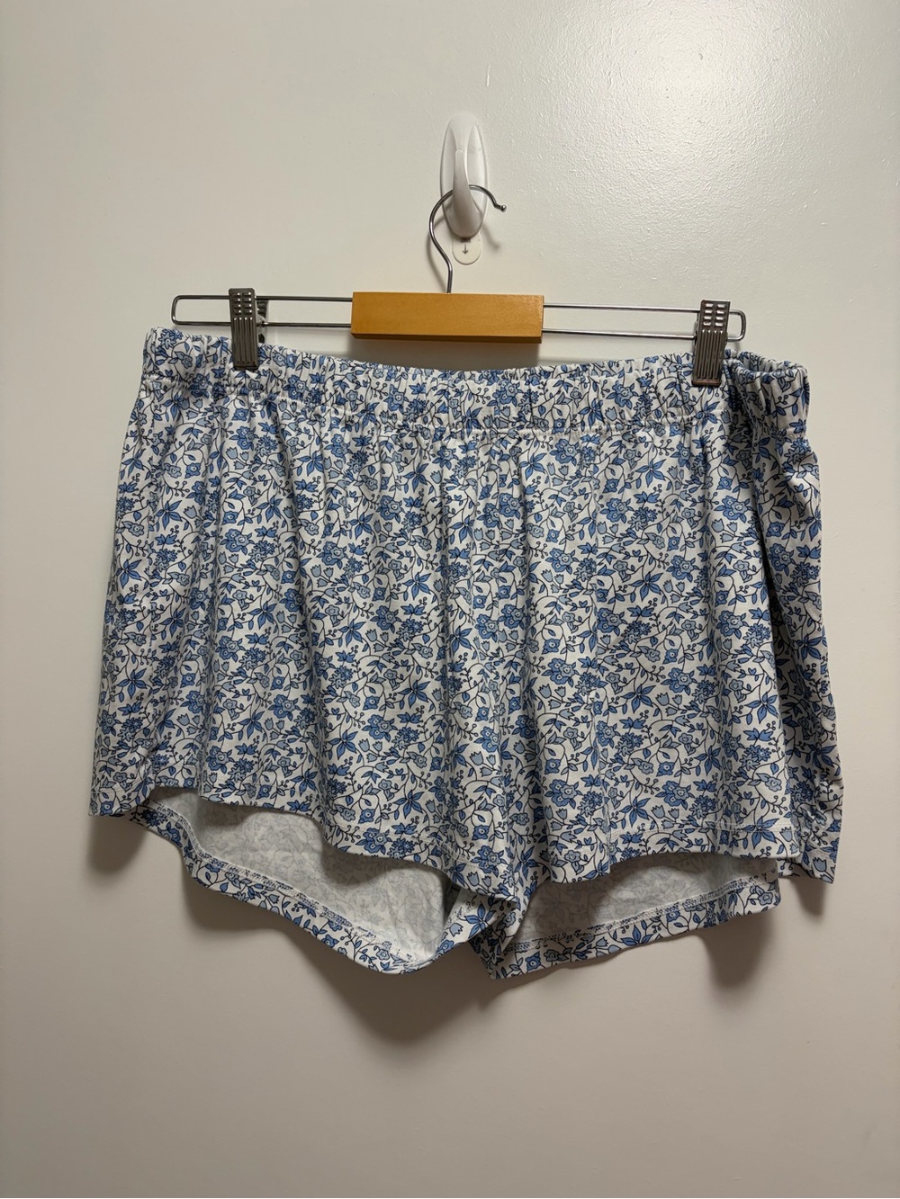 LAKE Pima Crew Shorts Set in Delft Blue Garden Floral Women’s Size XXL - Picture 7 of 12
